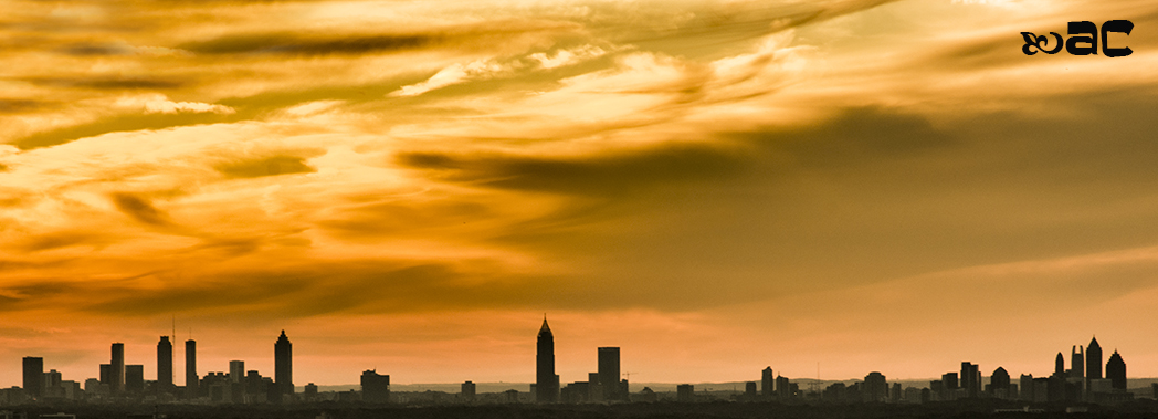 Atlanta at sunset