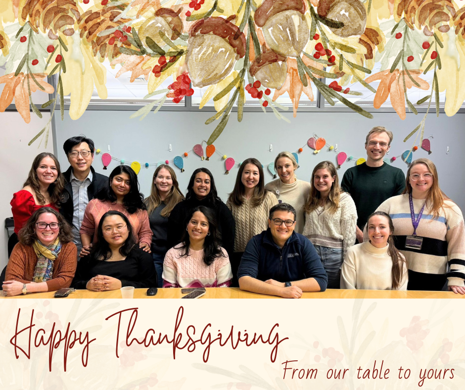 The Duncan and Babayev Labs celebrate Thanskgiving